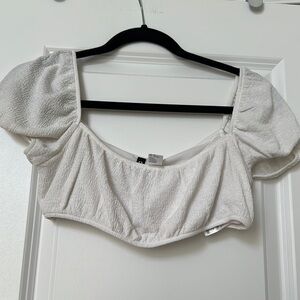 H&M cropped top in size medium